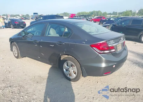 2013 Honda Civic Lx z USA, uszkodzony, nr VIN 2HGFB2F55DH557752